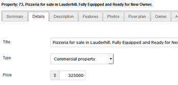 Manage property classified ads