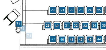 Ticket reservation system seat selections