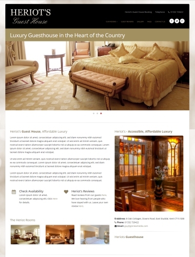 Guesthouse B&B Hotel Website with Booking (Standard)