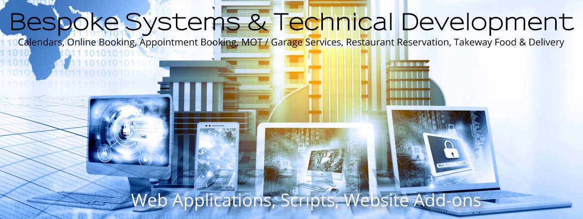 Technical web development, web apps and bespoke systems